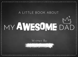 A Little Book About My Awesome Dad: Fill in The Blank Book With Prompts For Kids to Fill with their Own Words, Drawings and Pictures | Unique ... Fill In The Blank Family Books For Kids) Paperback  May 3, 2020