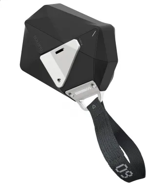 Aulumu A09 Geometric AirPods Pro Case [2nd/1st Generation] with Lock | Protective Cover with Nylon Buckle | Alloy Armour | Compatible with Apple AirPods Pro(2023/2022/2019) - Black