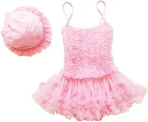 Baby Girls Princess Lace Layer Tankini Swimsuit Tutu Dress One-Pieces Swimwear Bikini Sets