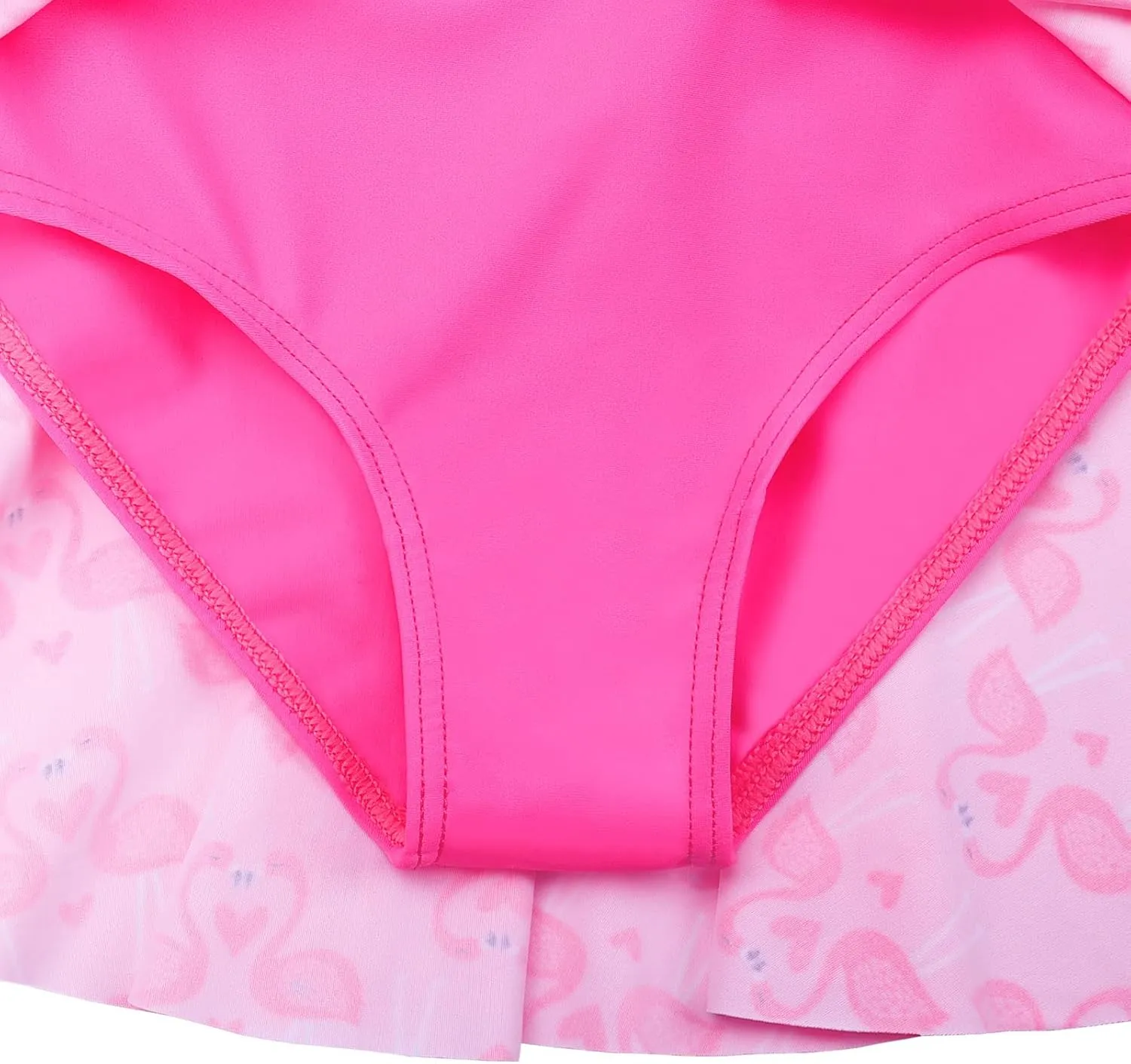 BAOHULU Toddler Girls Swimsuit One Piece Cute Floral Dress Swimwear 3-8 Years
