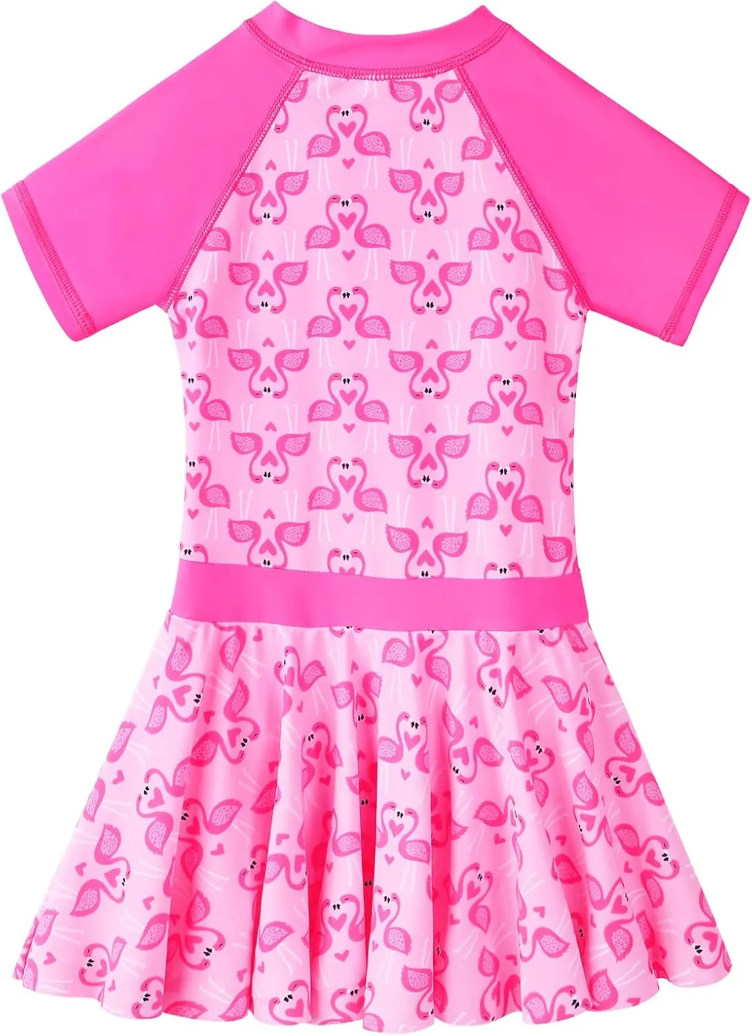 BAOHULU Toddler Girls Swimsuit One Piece Cute Floral Dress Swimwear 3-8 Years
