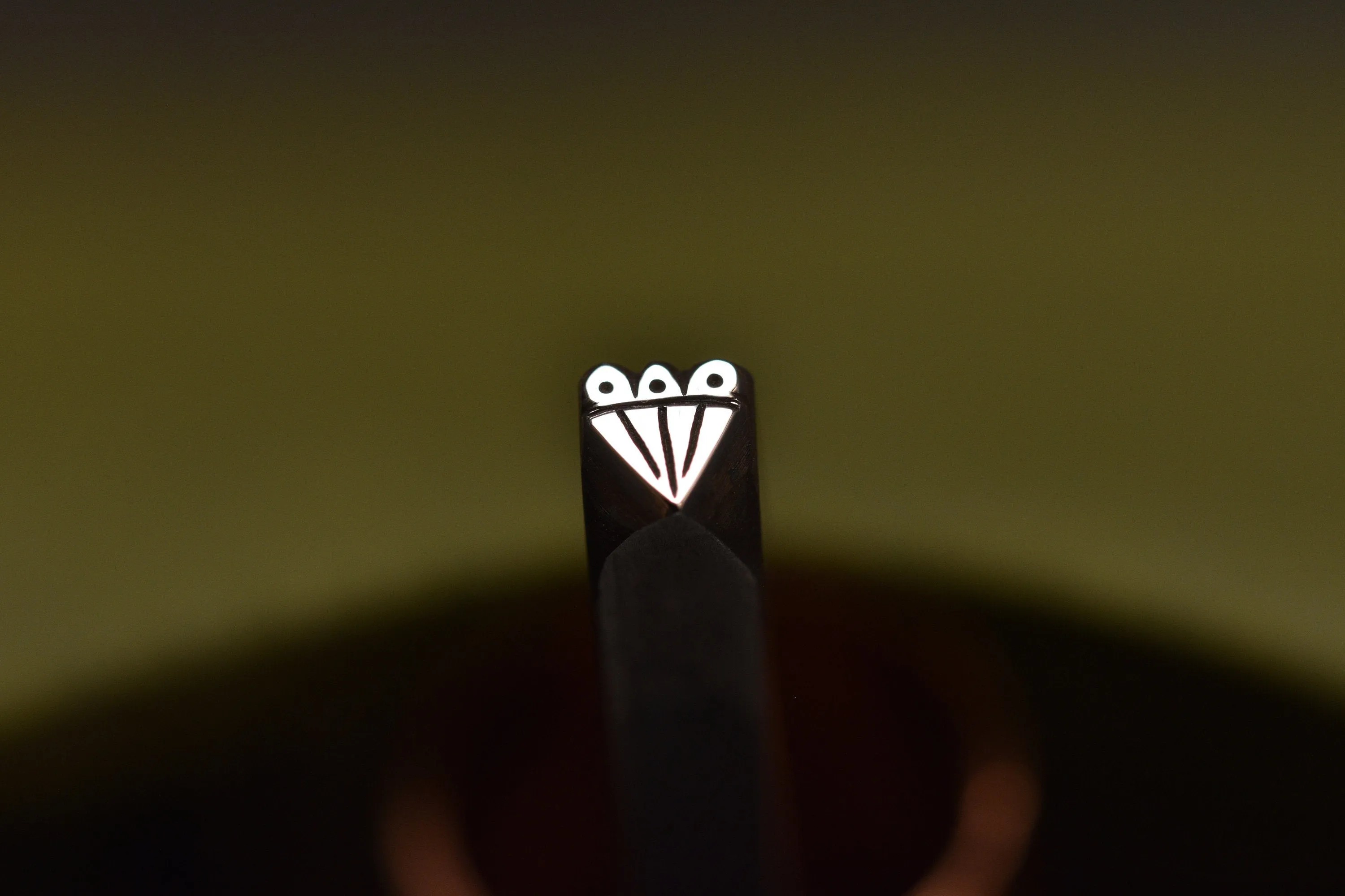 BIN - Petal V Metal Hand Stamp! Jewelry Design Stamping. Unique.