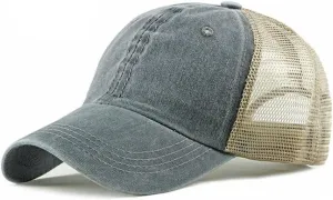 CLAPE Mesh Baseball Cap Summer Breathable Trucker Mesh Hat Golf Dad Hats Quick Dry Cool Hats Outdoor Sports Running Cap