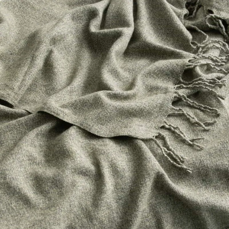 Cloud Linen Lygon Wool Acrylic Juniper Throw