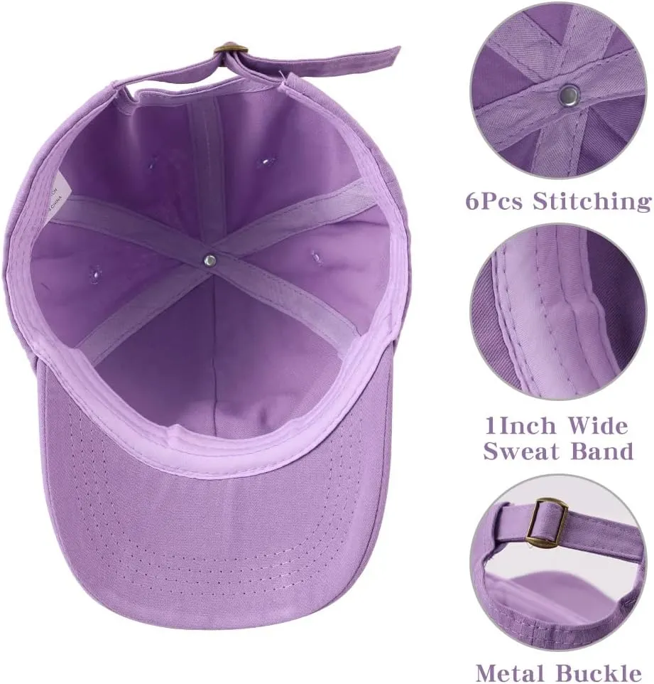 Girls Baseball Cap Kids Cute Sun Hat Adjustable Trucker Hats Toddler Rainbow Floral Ponytail Caps Spring Summer