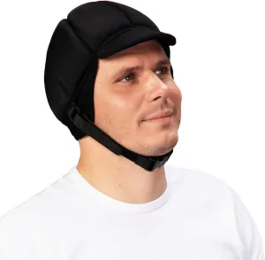 Ribcap Fox Medical Grade Protective Helmet | Black | Soft Helmet for Epilepsy | Protective Helmet for Seizures | Fashionable and No Stigma
