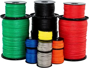 SGT KNOTS Hollow Braid HMPE Rope for Arborists, Boating, Camping, Crafting, Cord, Indoor and Outdoor, Lifting Slings and More (1/8", 25ft, Red)