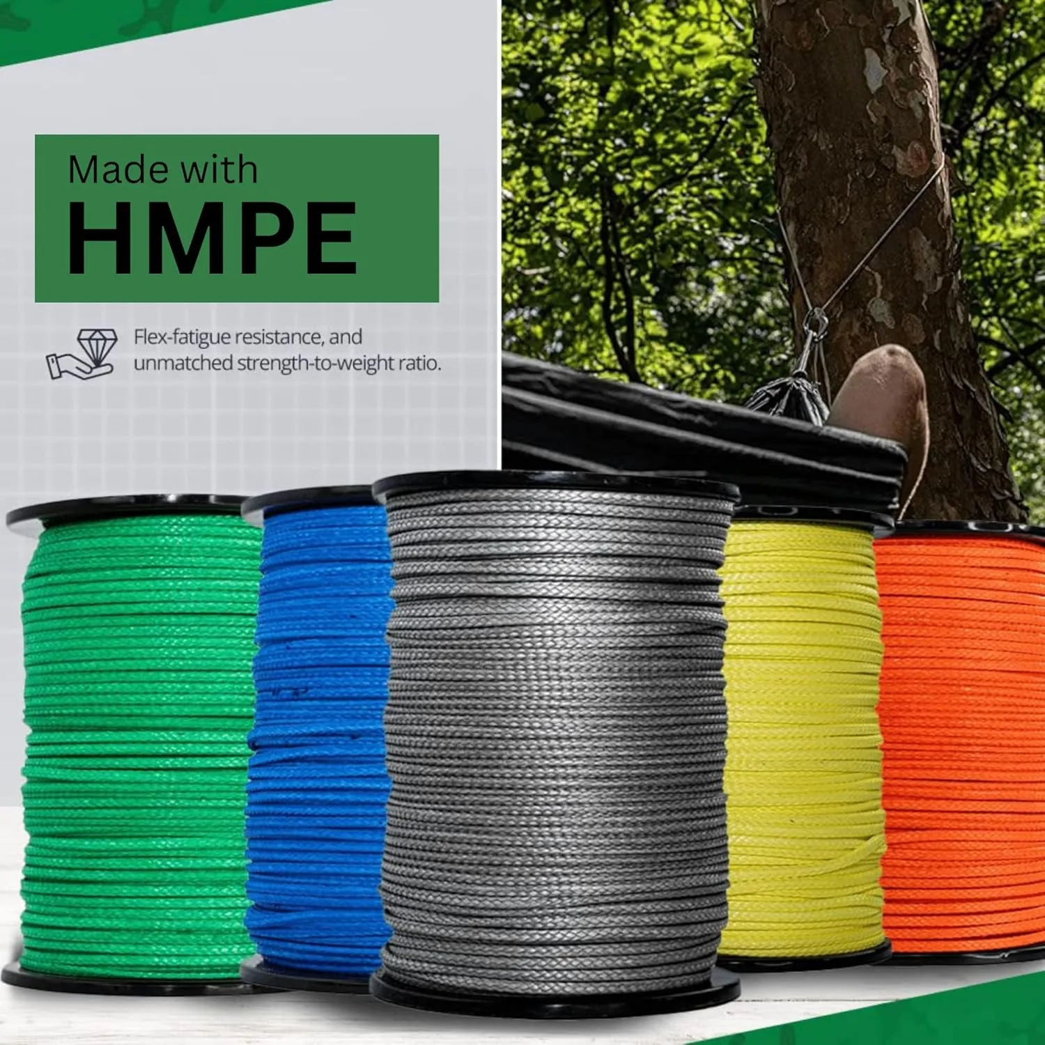 SGT KNOTS Hollow Braid HMPE Rope for Arborists, Boating, Camping, Crafting, Cord, Indoor and Outdoor, Lifting Slings and More (1/8", 25ft, Red)