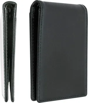 STAY FINE Minimalist Wallet for Men RFID Leather Bifold Slim Billfold with ID and Card Slots