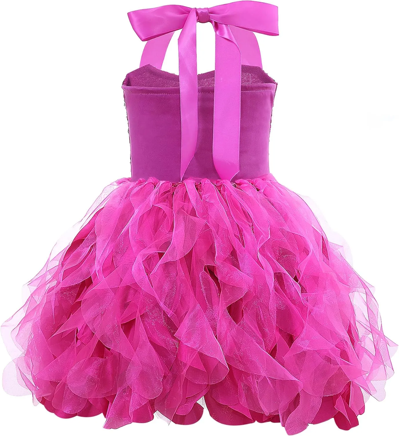 Suppromo Tutu Dress for Girls Sparkly Sequin Tulle Princess Birthday Party Prom Outfit Toddler Girls Sneaker Ball Gown Dress