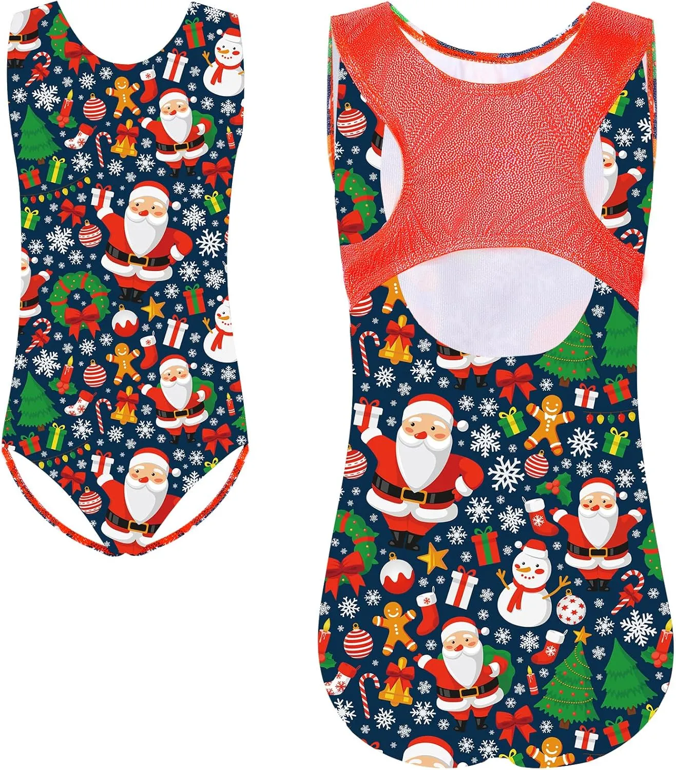 TFJH E One-piece Gymnastics Leotards for Girls Sparkle Athletic Clothes Activewear