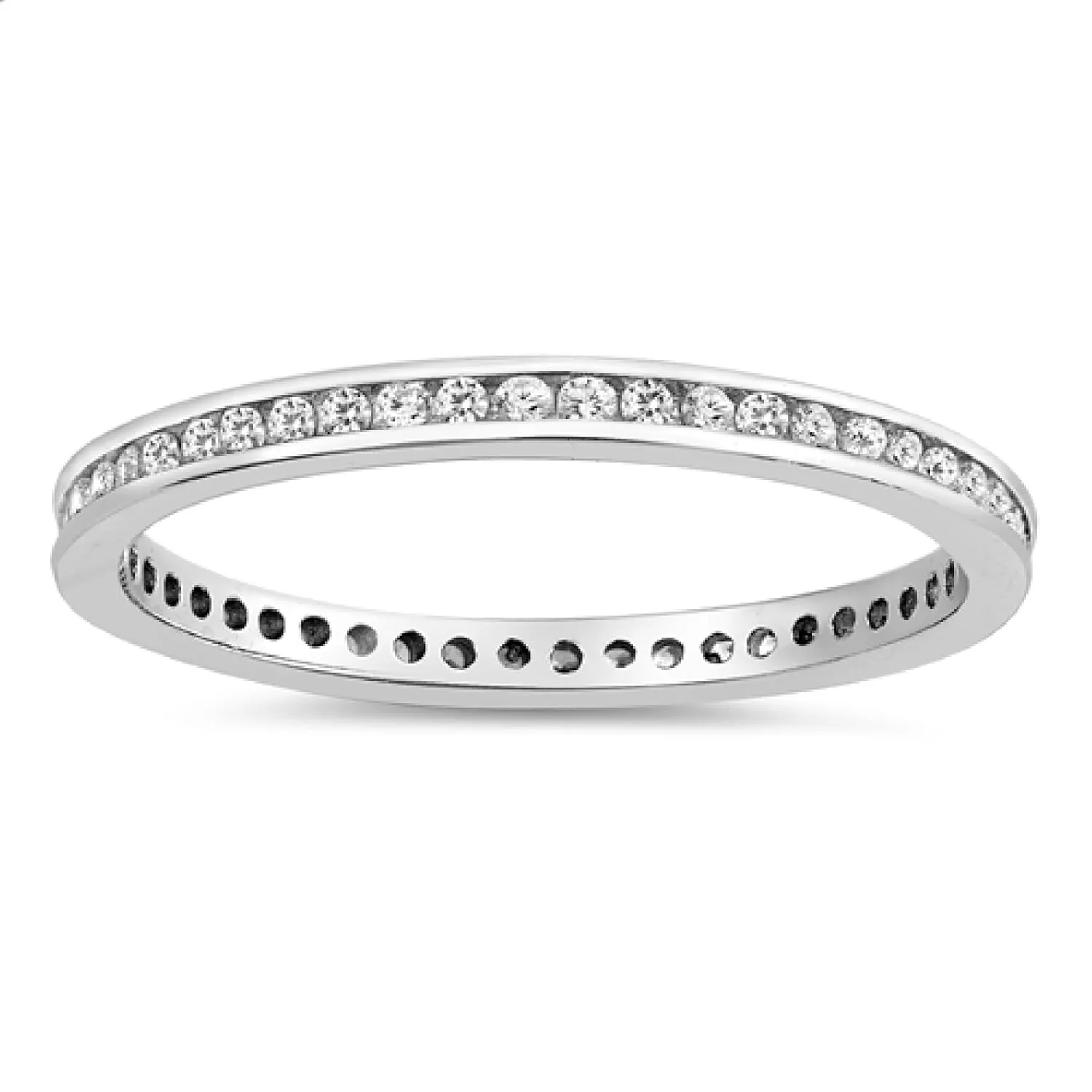 Toe Ring Infinity Toe Ring Eternity Toe Rings Sterling Silver Clear Crystal Eternity Wedding Guard (3.5)