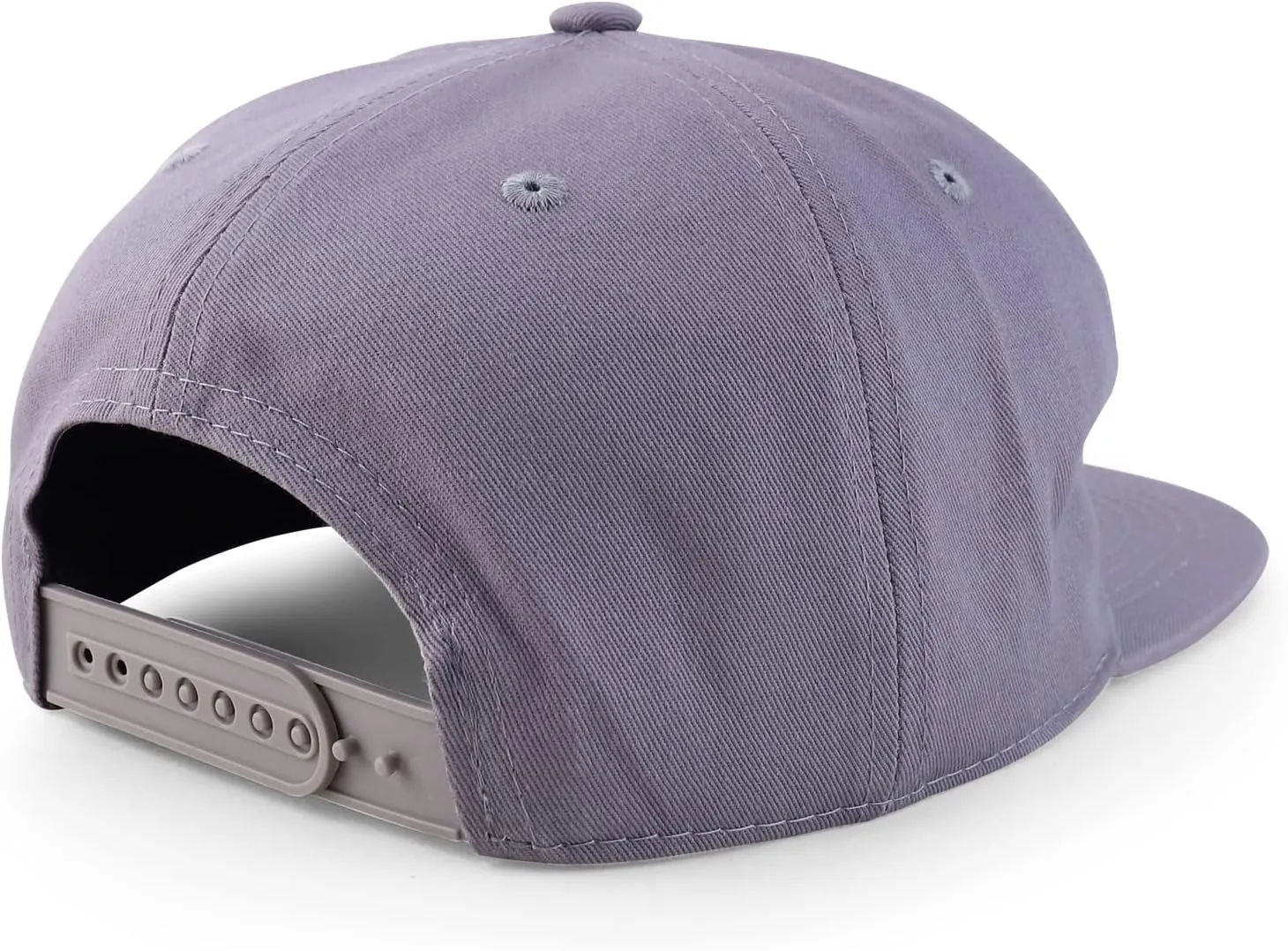 Trendy Apparel Shop Plain Unstructured 5 Panel Flat Bill Snapback Baseball Cap