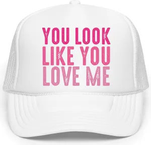 You Look Like You Love Me Trucker Hat Country Song Lyrics Adult Classic 5 Panel Mesh Snapback