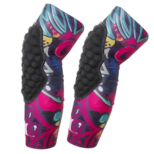 Youth Kids Long Knee Support Sleeves for Volleyball, Baseball, Football, Wrestling, Sports Running, 1 Pair Pink YM